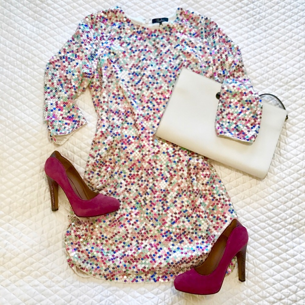P A R K E R : “Petra” Multicolor Sequin Mini Dress - Picture 3 of 8